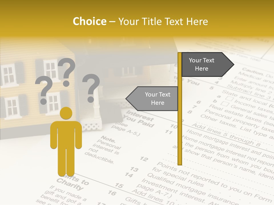 Young Caregiver Hold PowerPoint Template