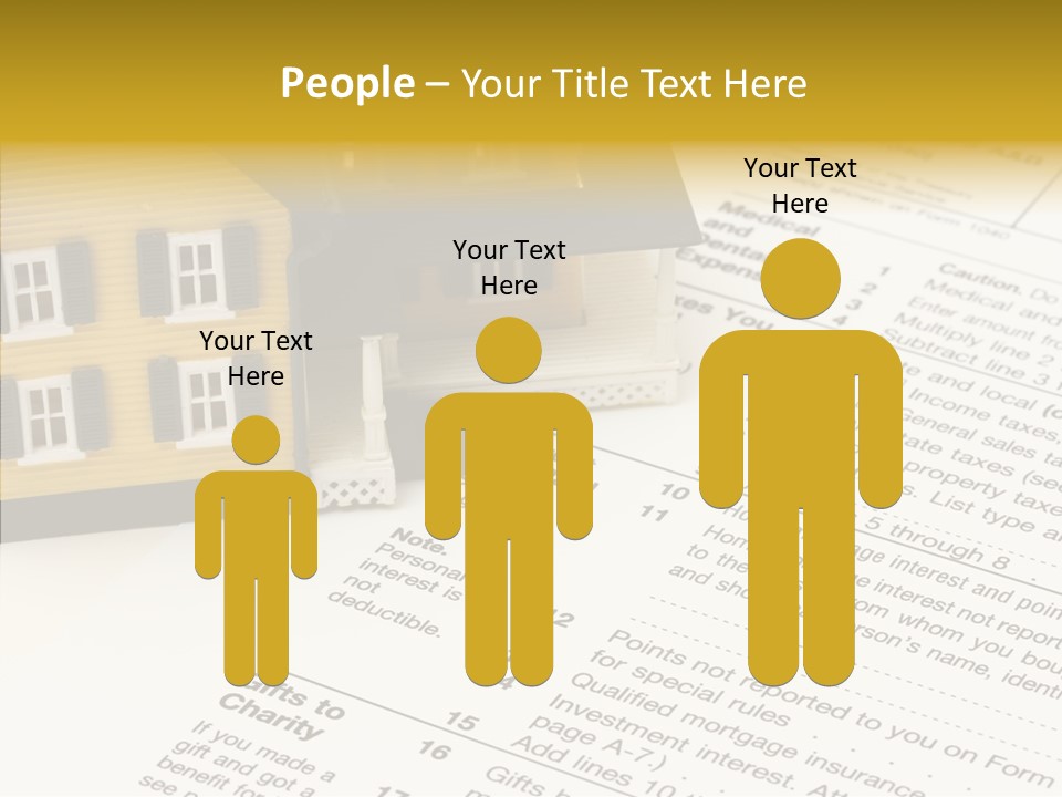 Young Caregiver Hold PowerPoint Template