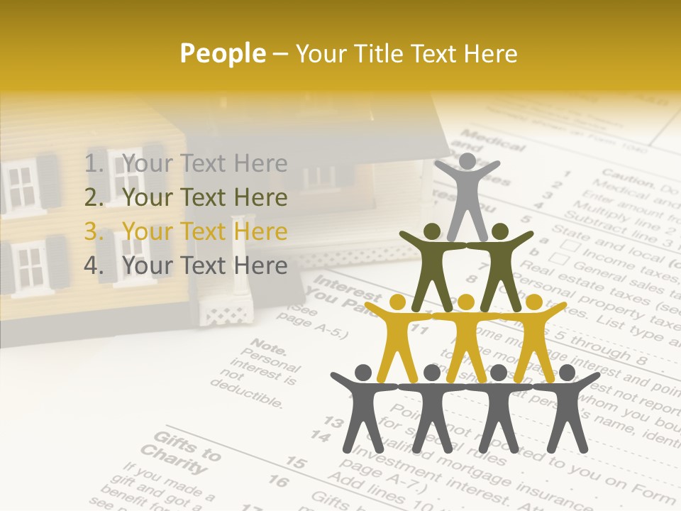 Young Caregiver Hold PowerPoint Template