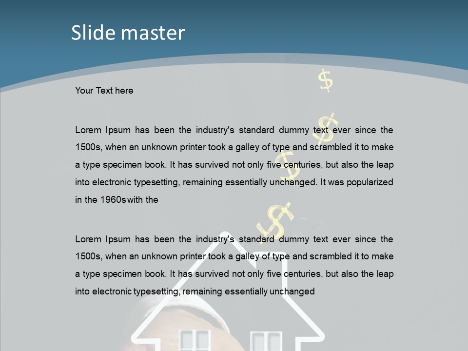 Human Old Help PowerPoint Template