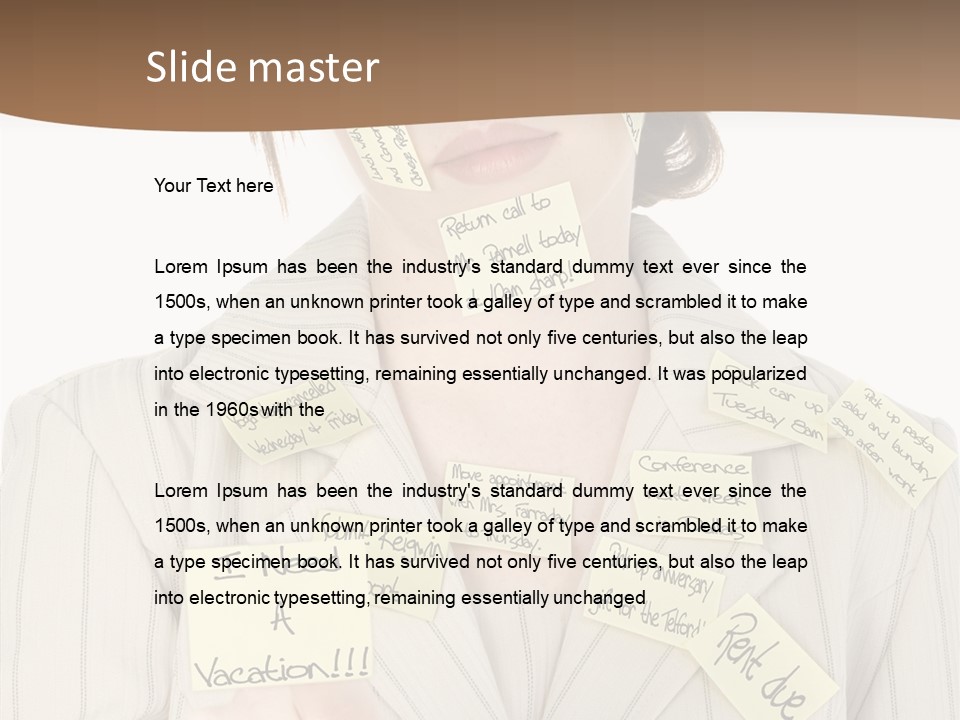 Young Caregiver  PowerPoint Template