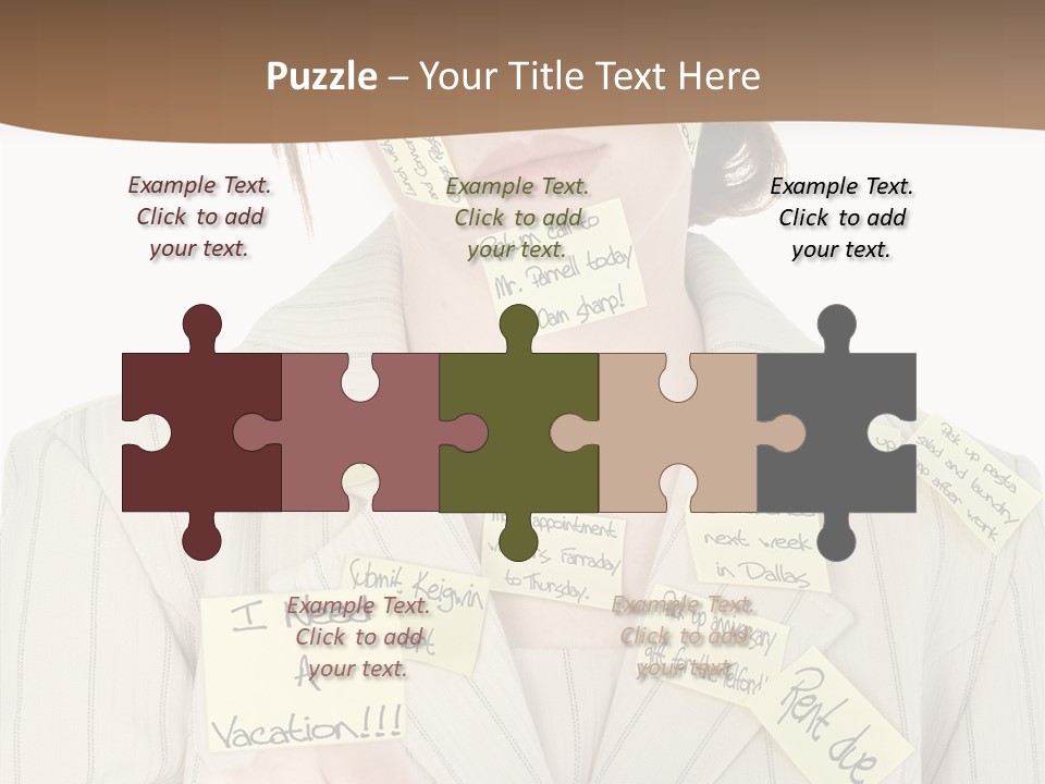 Young Caregiver  PowerPoint Template