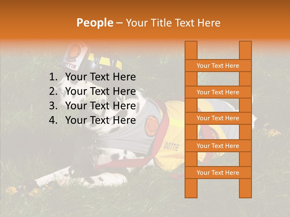 Helping Hand White Aging PowerPoint Template