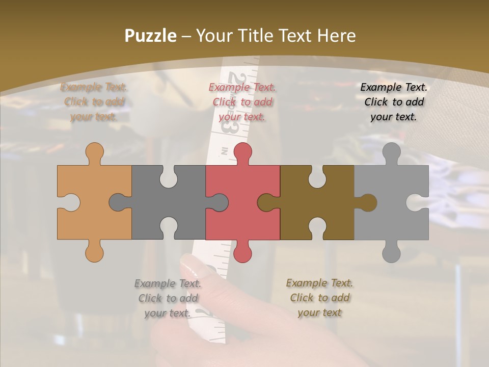 Helping Hand Young Closeup PowerPoint Template