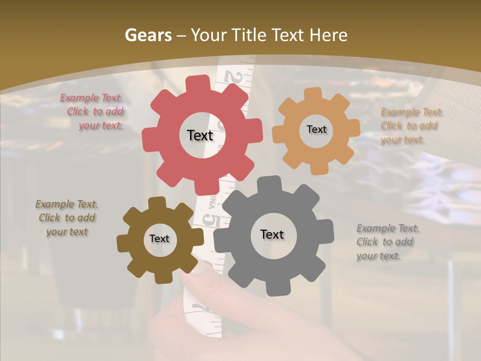 Helping Hand Young Closeup PowerPoint Template