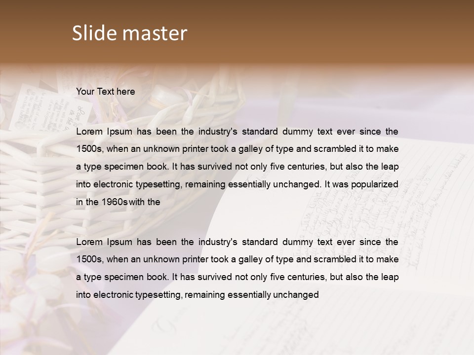 Togetherness Finger White Background PowerPoint Template