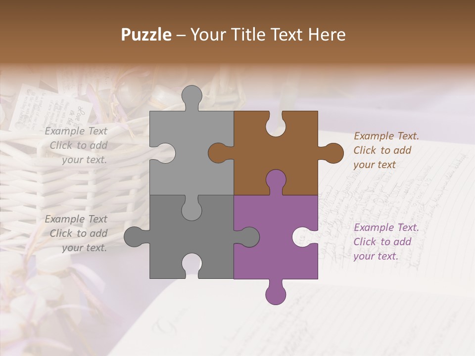 Togetherness Finger White Background PowerPoint Template