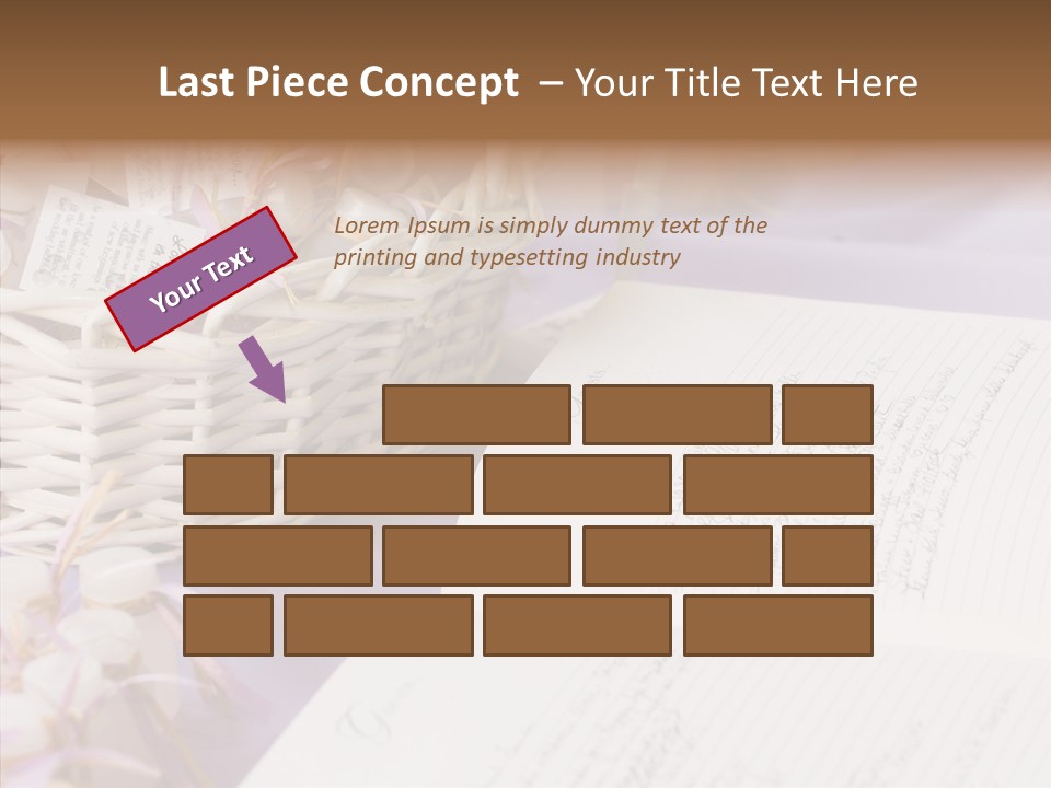 Togetherness Finger White Background PowerPoint Template