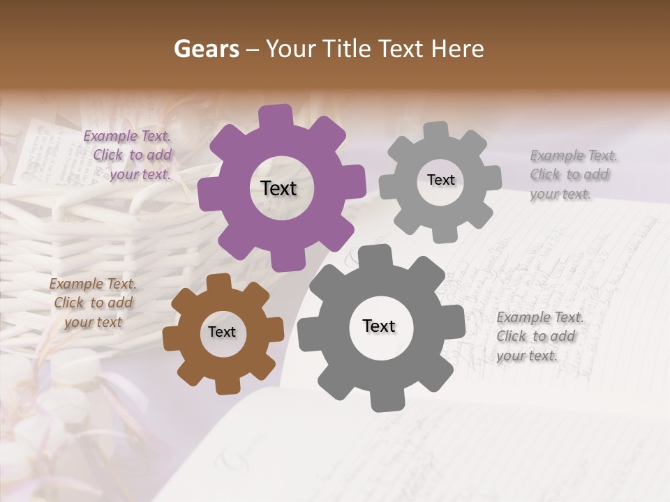 Togetherness Finger White Background PowerPoint Template