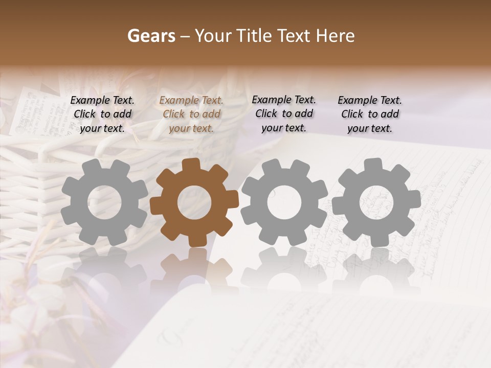 Togetherness Finger White Background PowerPoint Template