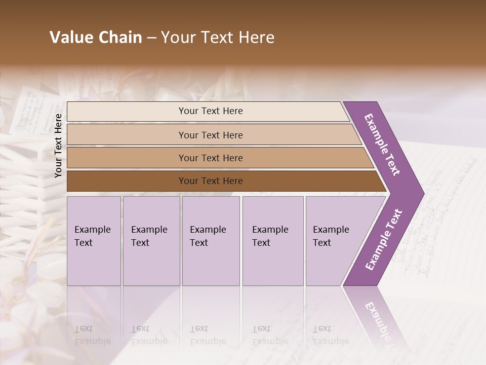 Togetherness Finger White Background PowerPoint Template