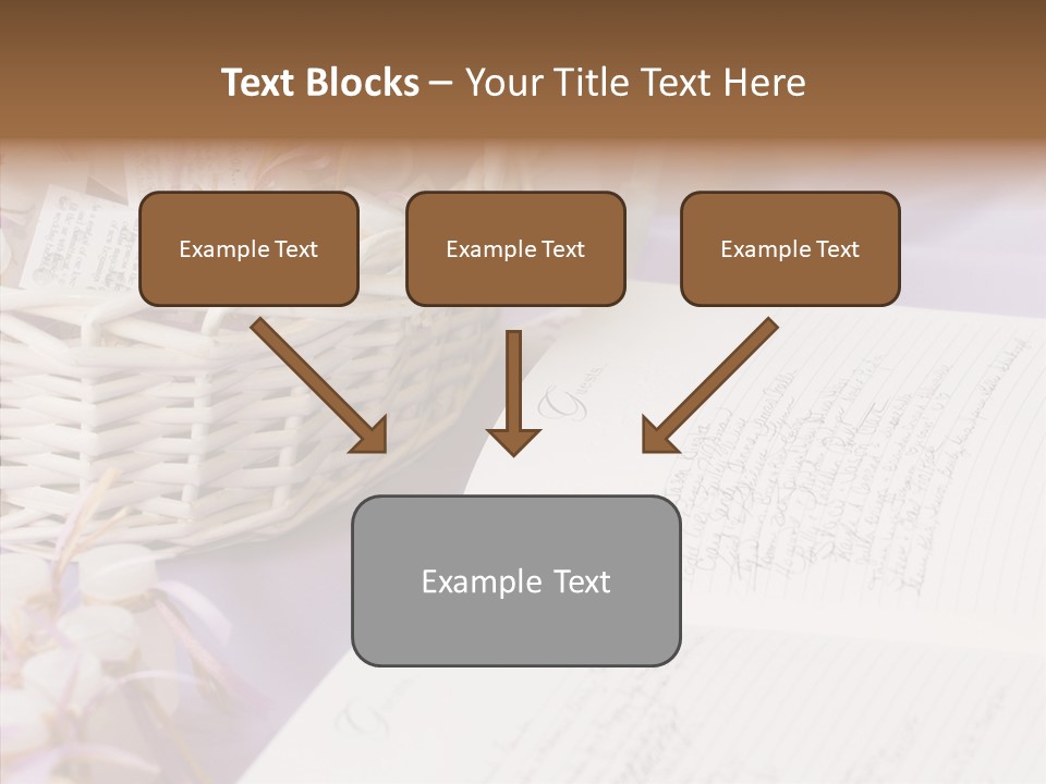 Togetherness Finger White Background PowerPoint Template
