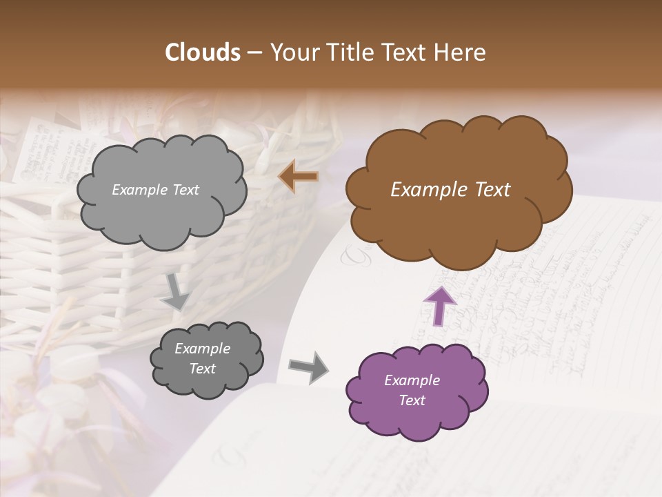 Togetherness Finger White Background PowerPoint Template