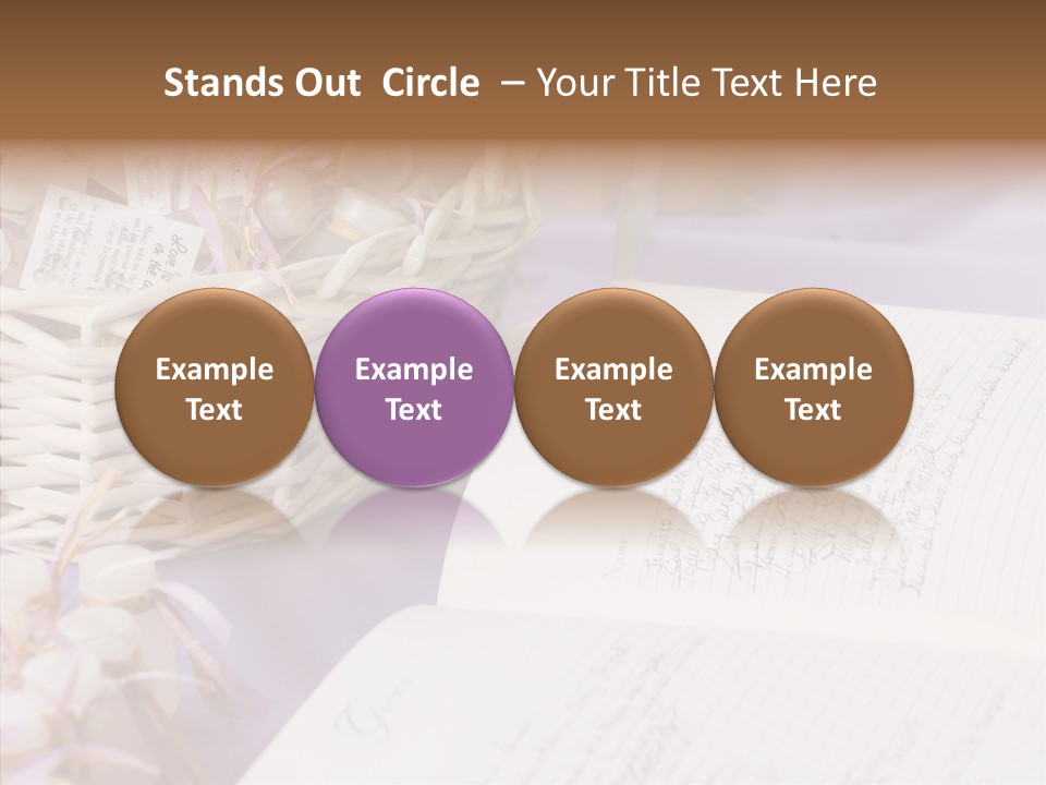 Togetherness Finger White Background PowerPoint Template