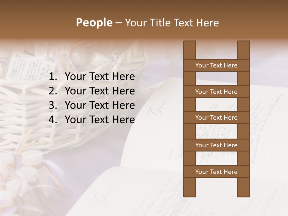 Togetherness Finger White Background PowerPoint Template