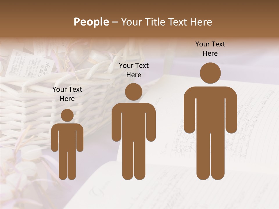 Togetherness Finger White Background PowerPoint Template