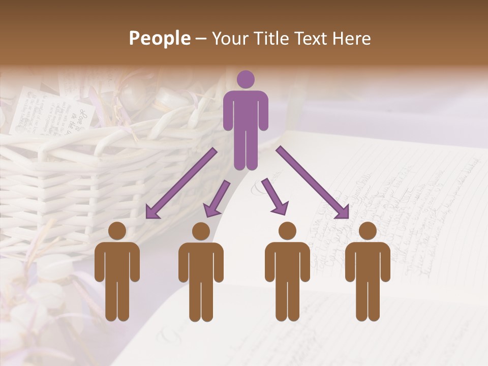 Togetherness Finger White Background PowerPoint Template