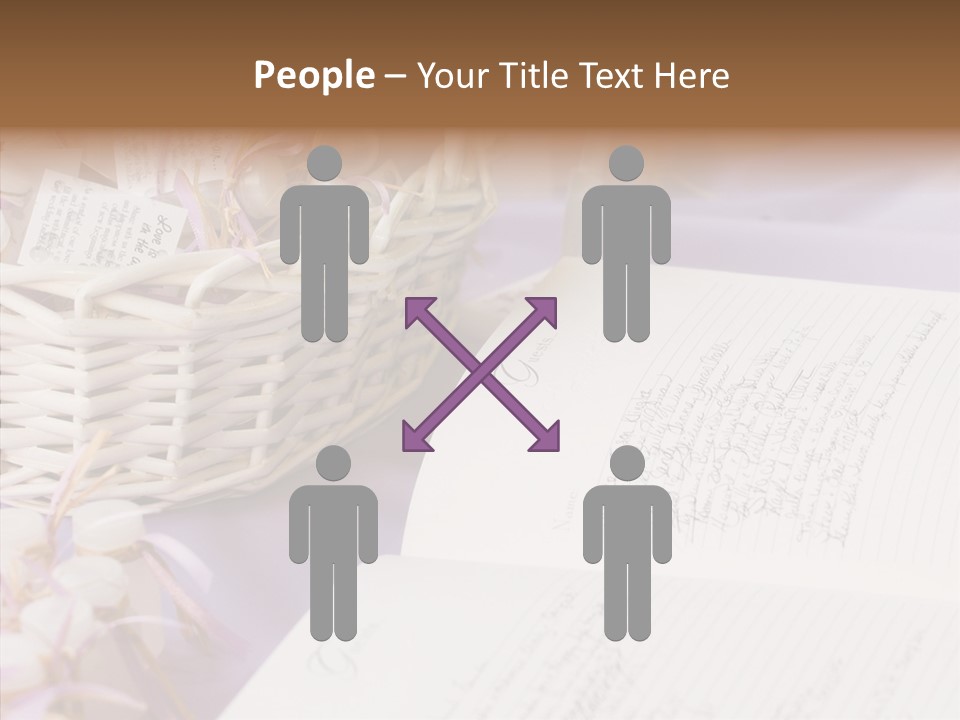 Togetherness Finger White Background PowerPoint Template