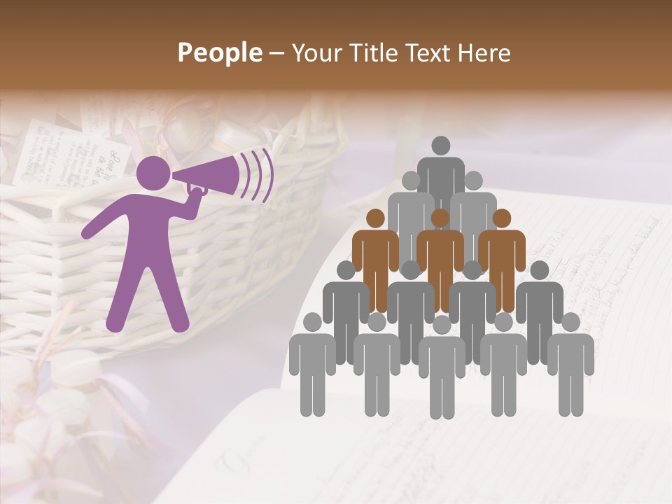 Togetherness Finger White Background PowerPoint Template