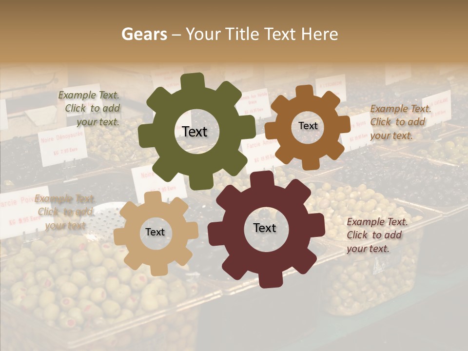 Togetherness Grandmother Finger PowerPoint Template