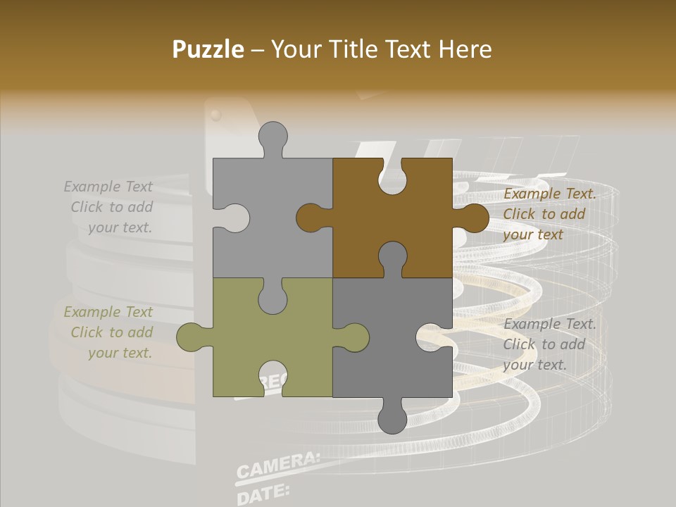 Caregiver White Background Senior PowerPoint Template