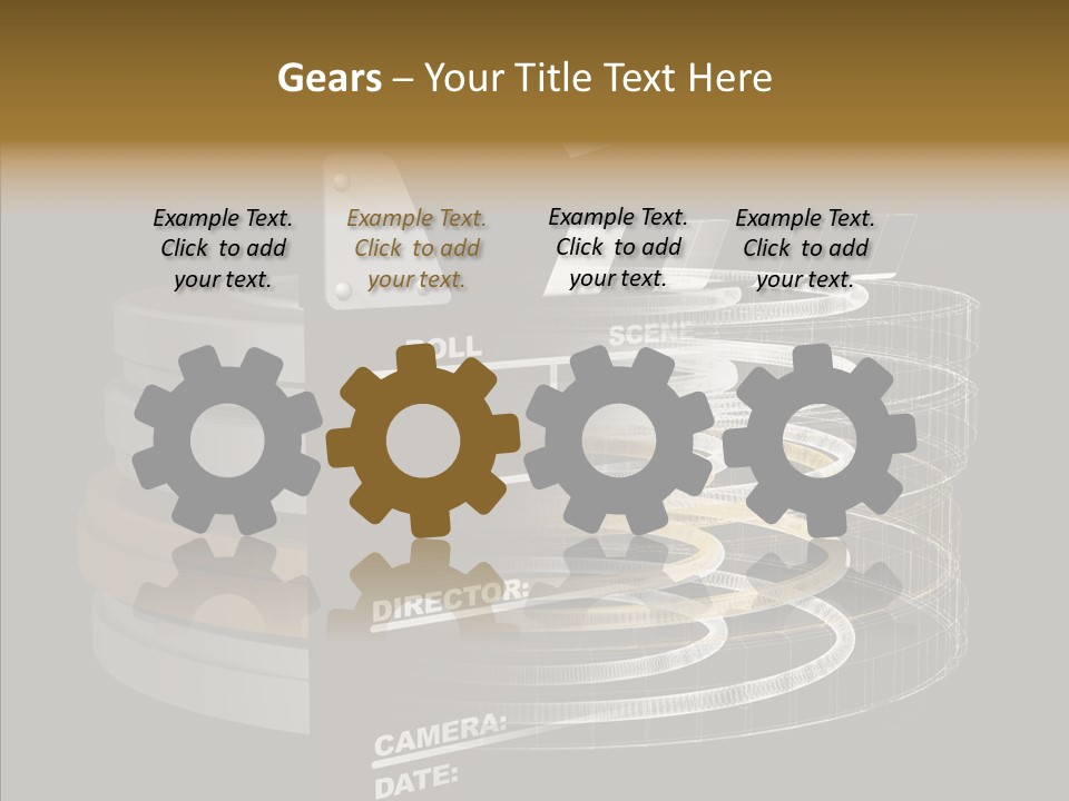 Caregiver White Background Senior PowerPoint Template