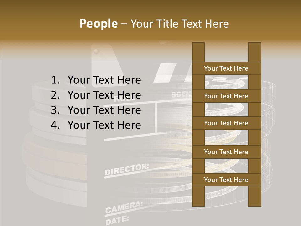 Caregiver White Background Senior PowerPoint Template