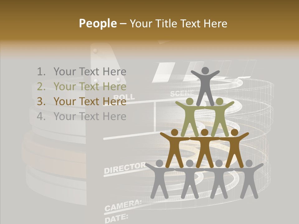 Caregiver White Background Senior PowerPoint Template