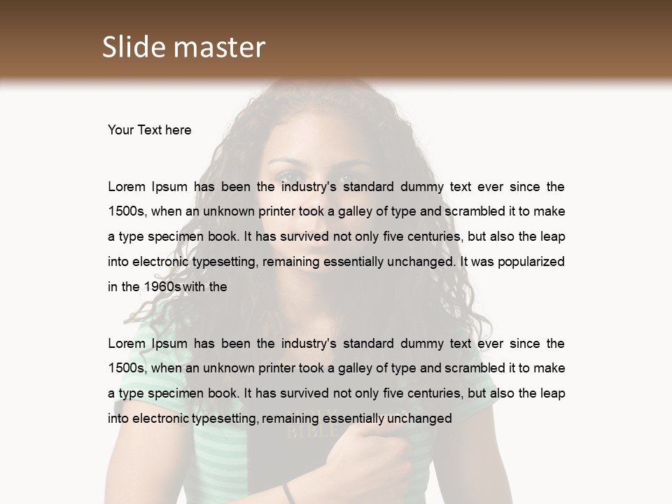 Caregiver Grandmother Senior PowerPoint Template