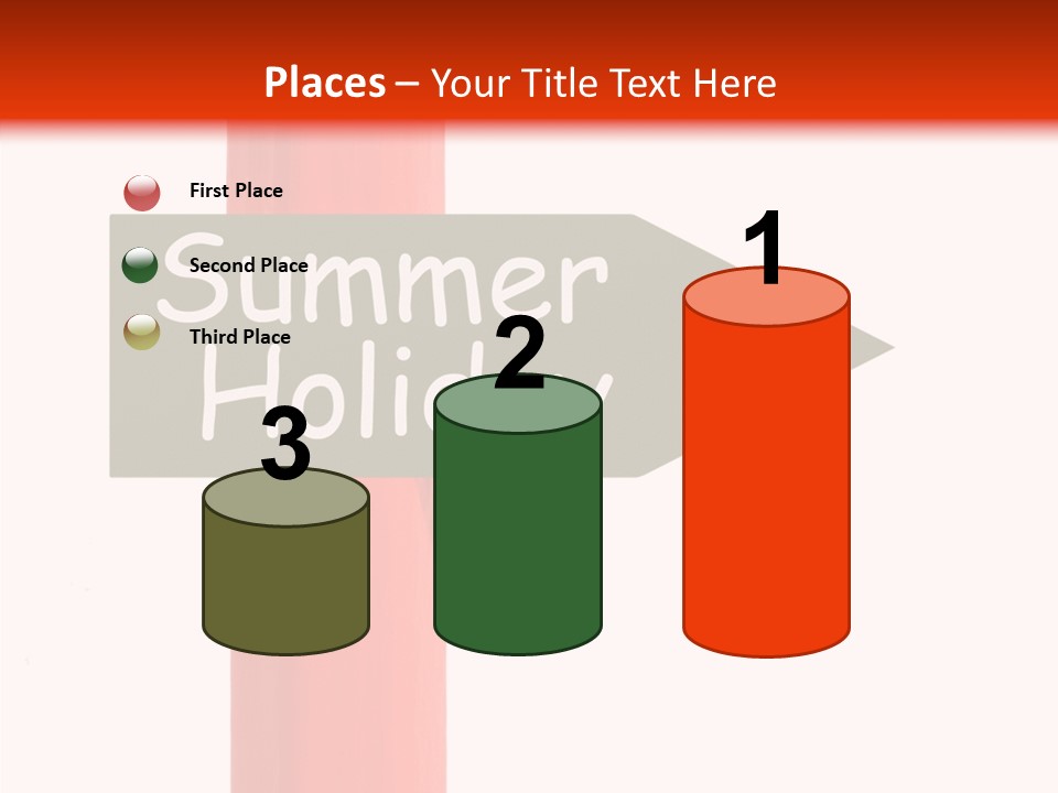 Senior  Touching White Background PowerPoint Template