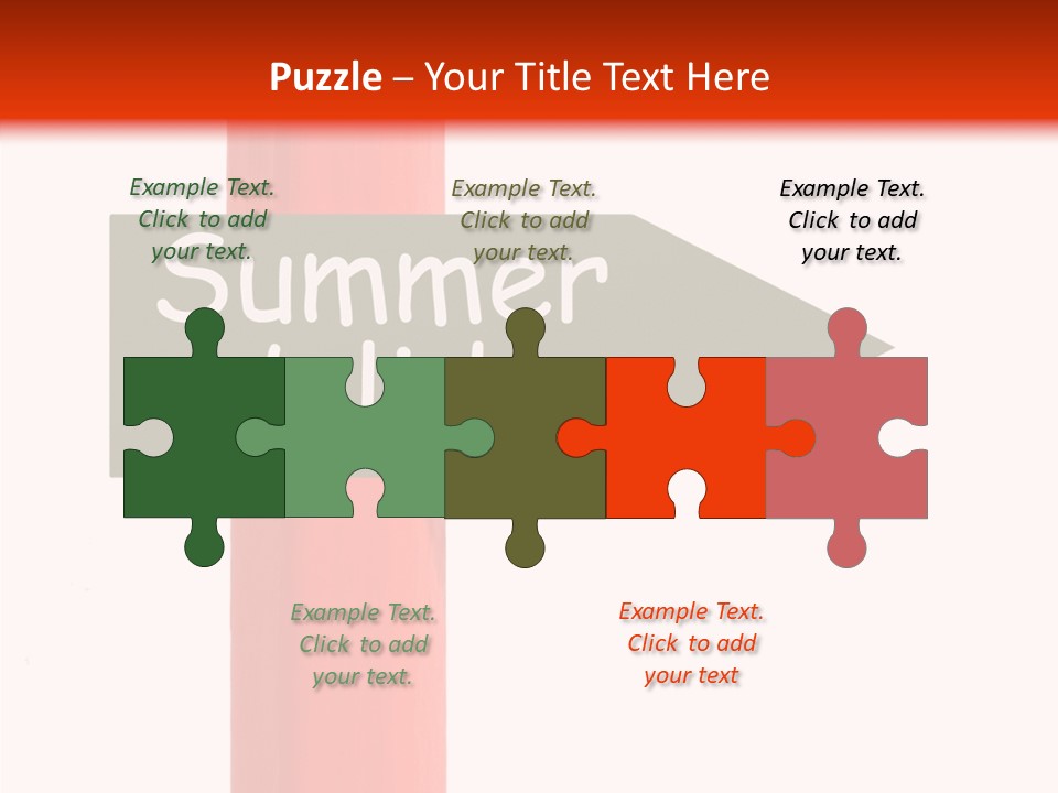 Senior  Touching White Background PowerPoint Template