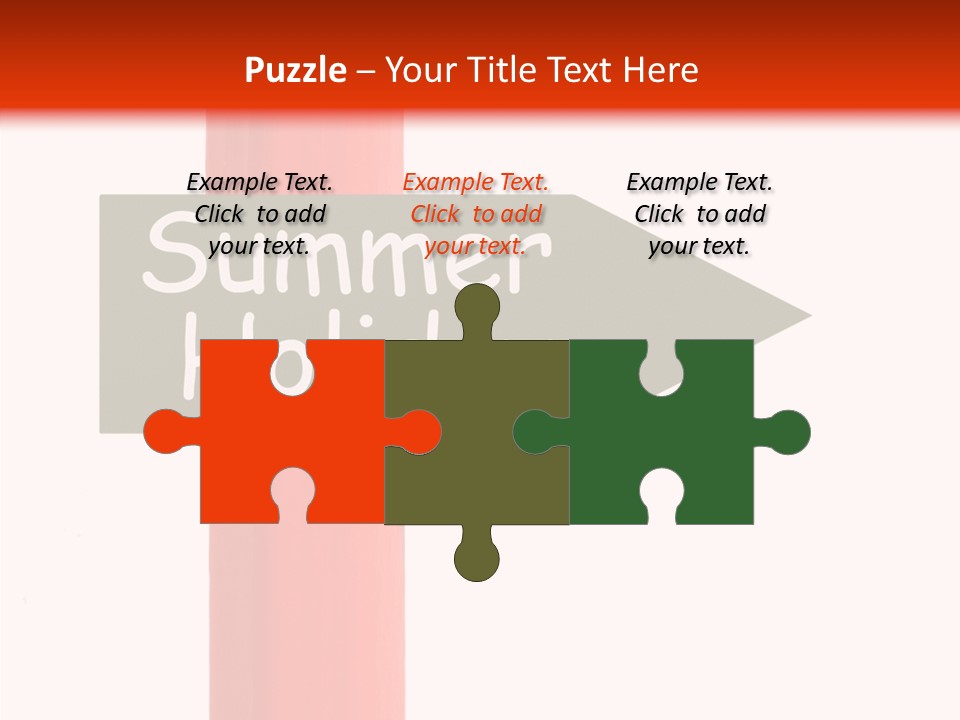 Senior  Touching White Background PowerPoint Template