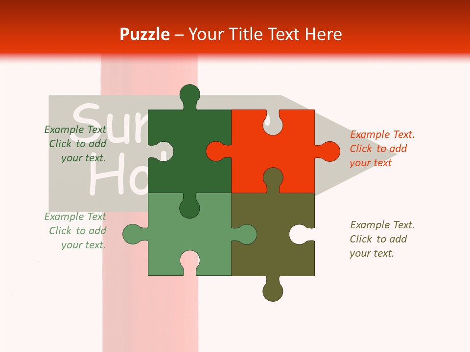 Senior  Touching White Background PowerPoint Template