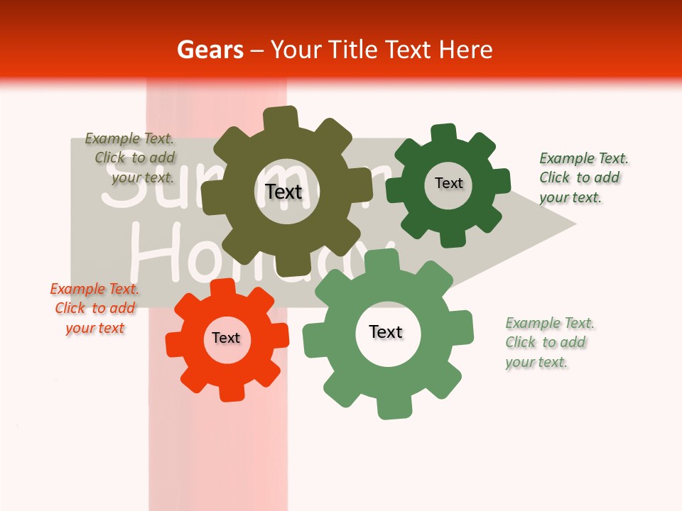 Senior  Touching White Background PowerPoint Template