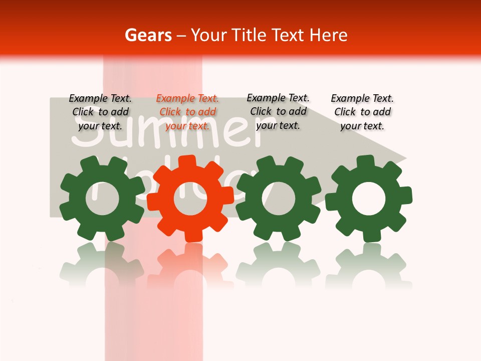 Senior  Touching White Background PowerPoint Template