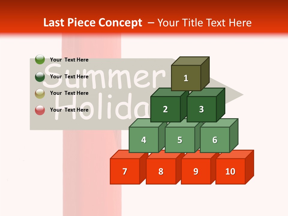 Senior  Touching White Background PowerPoint Template