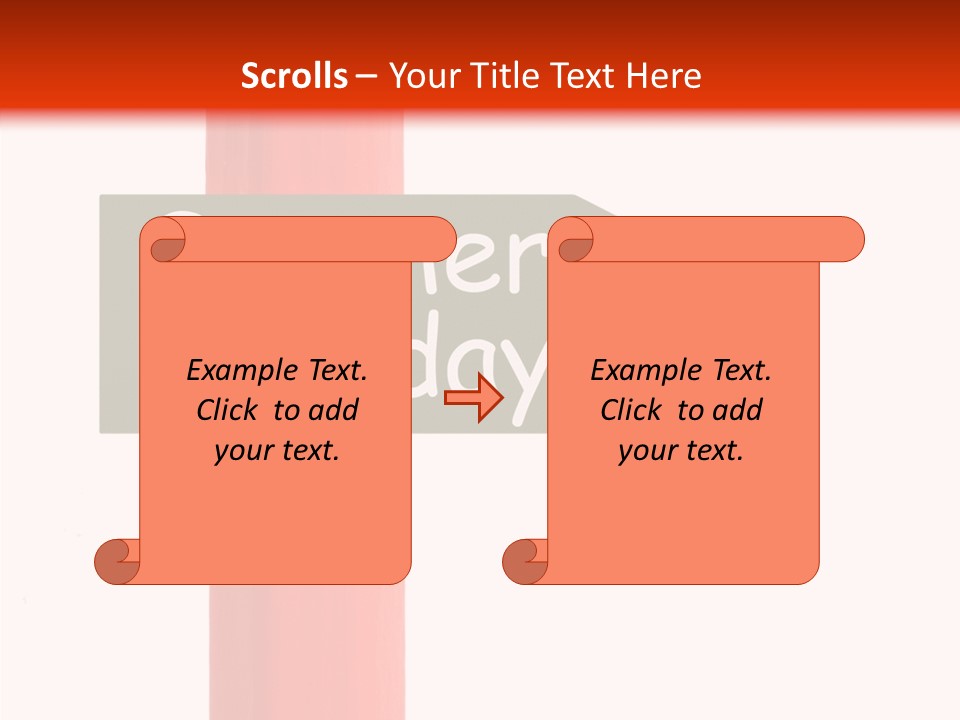 Senior  Touching White Background PowerPoint Template