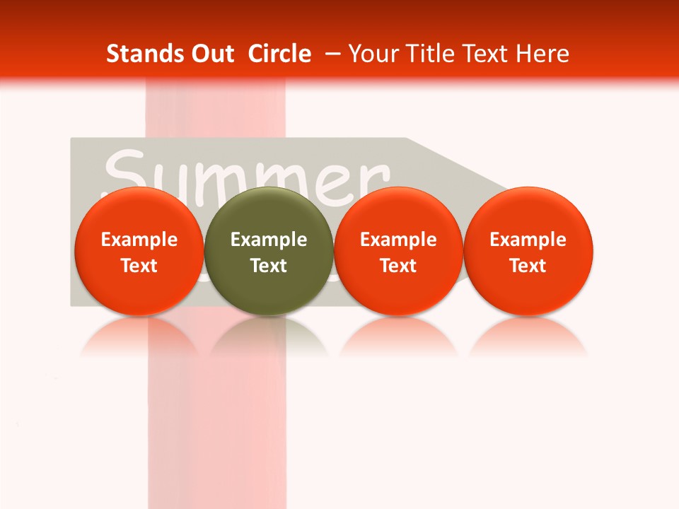 Senior  Touching White Background PowerPoint Template