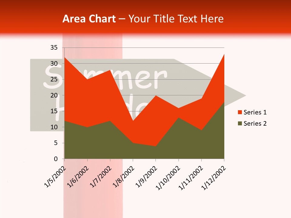 Senior  Touching White Background PowerPoint Template