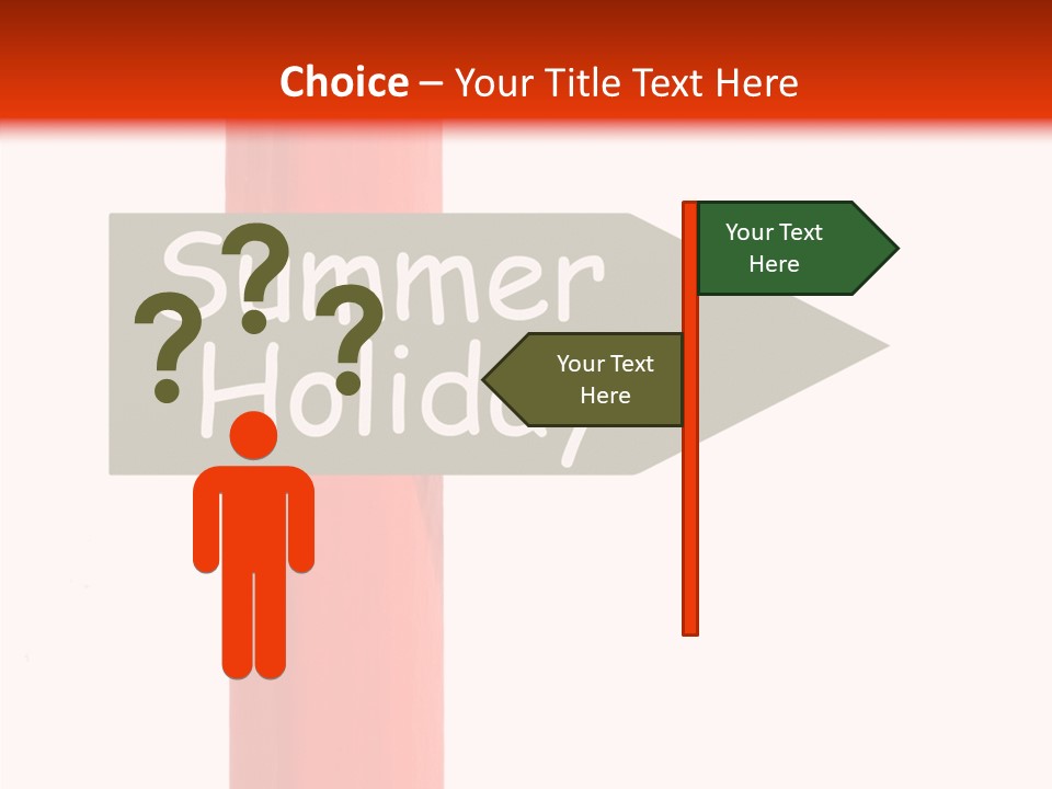 Senior  Touching White Background PowerPoint Template