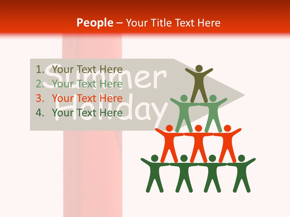 Senior  Touching White Background PowerPoint Template