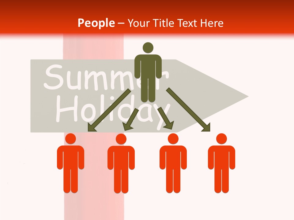 Senior  Touching White Background PowerPoint Template