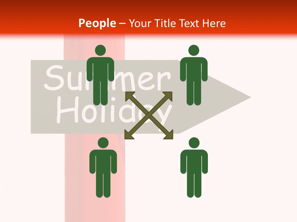 Senior  Touching White Background PowerPoint Template