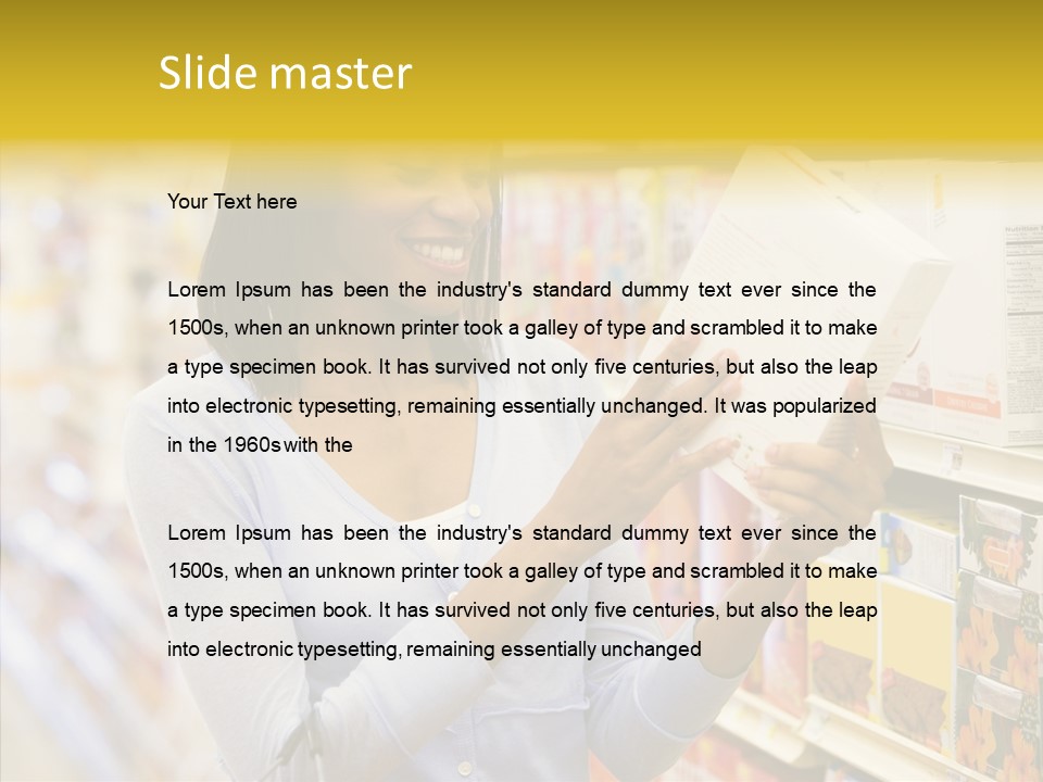 Hand Young White Background PowerPoint Template