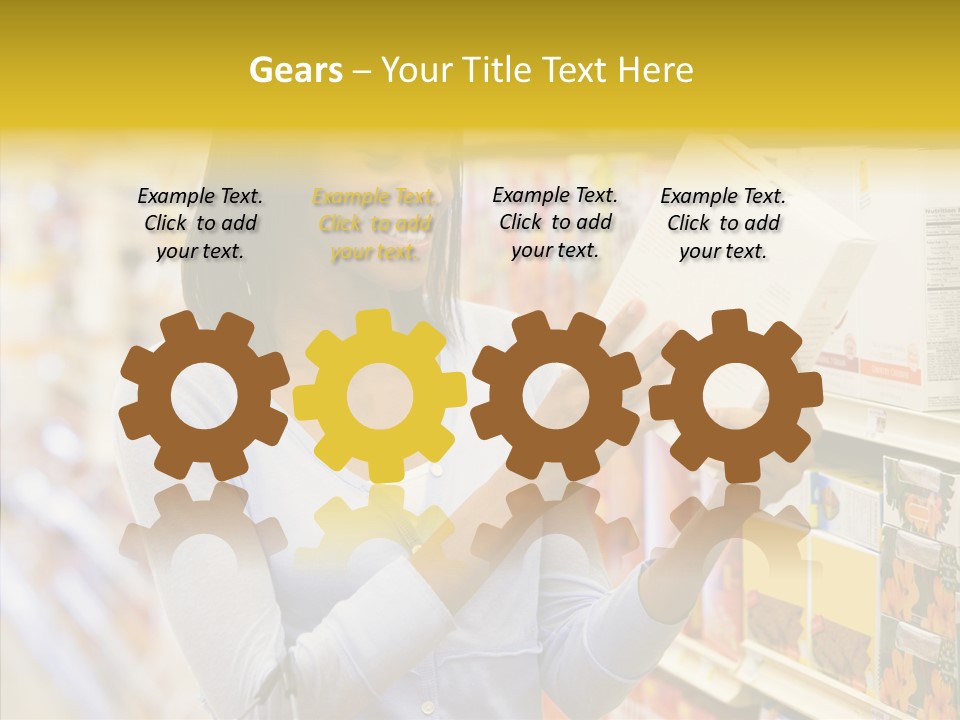 Hand Young White Background PowerPoint Template