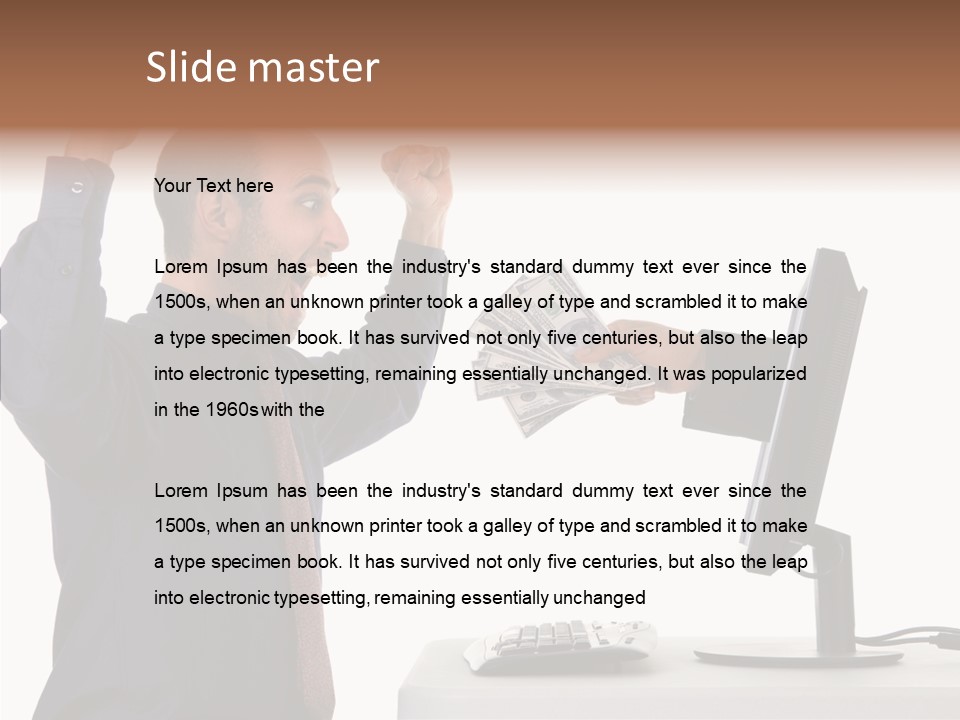 Assistance Caregiver Close Up PowerPoint Template