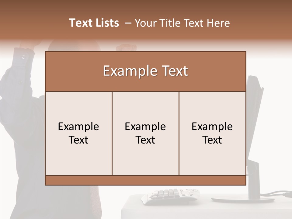 Assistance Caregiver Close Up PowerPoint Template