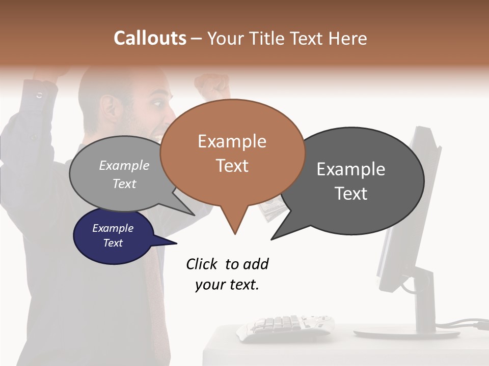Assistance Caregiver Close Up PowerPoint Template