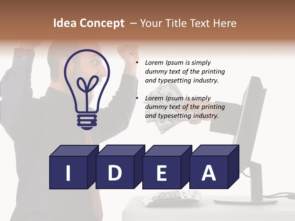 Assistance Caregiver Close Up PowerPoint Template