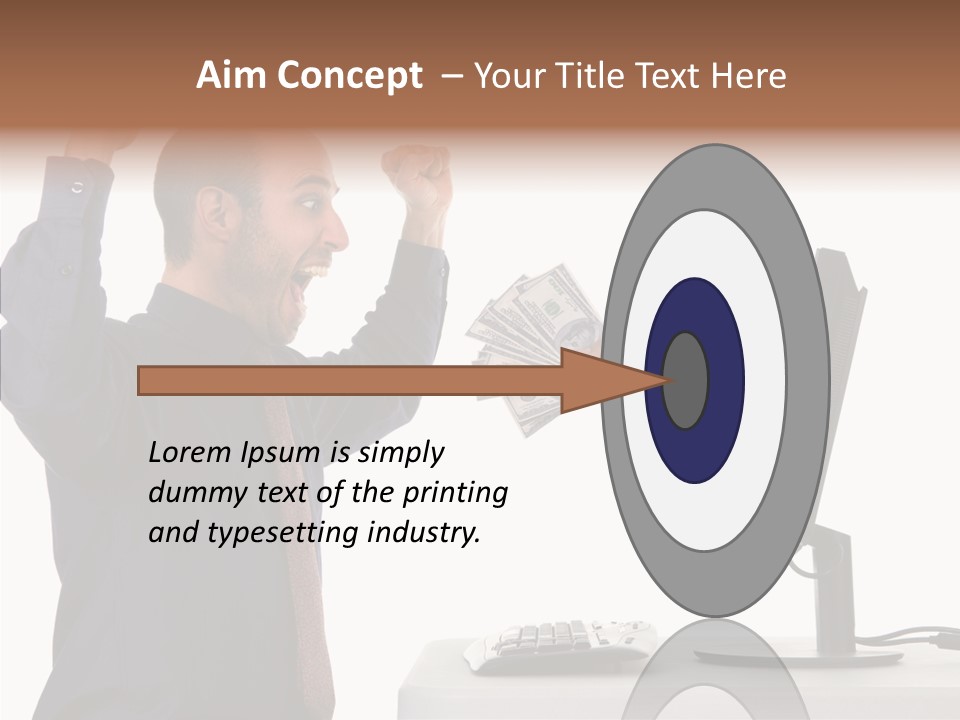 Assistance Caregiver Close Up PowerPoint Template